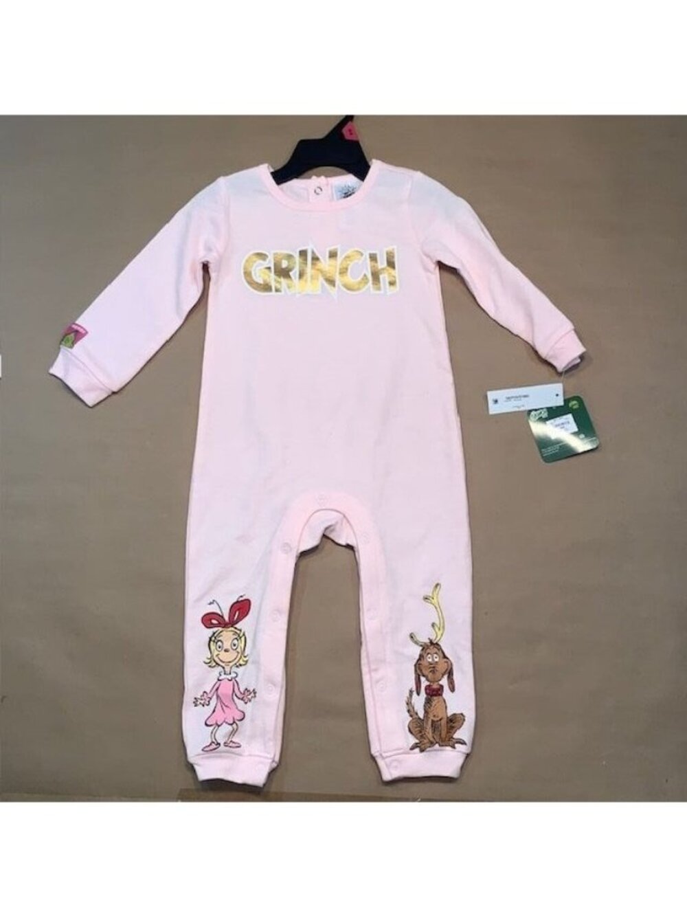 The Grinch Cindy Lou & Max Pink Girls Christmas 1 PC Outfit Size 18M